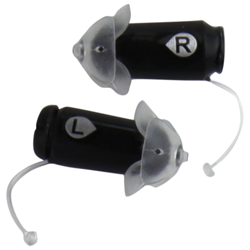 Eargo 6 Self-Fitting OTC CIC Rechargeable Hearing Aid with Case - Black