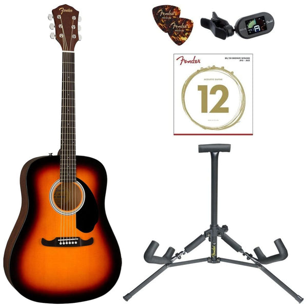 Fender FA-125 Dreadnought Acoustic Guitar Package - Sunburst