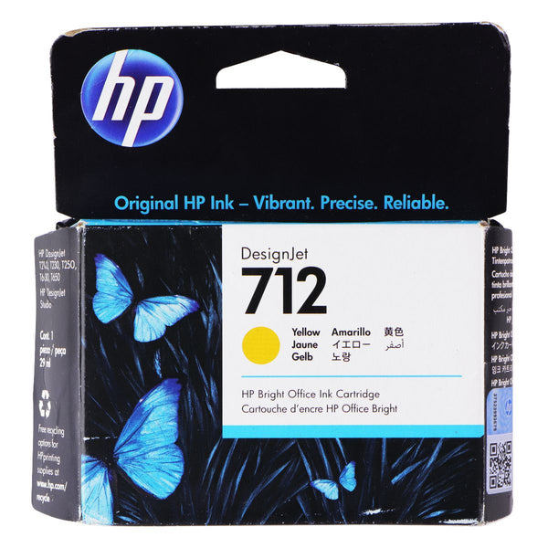 HP 712 Yellow Ink Cartridge for DesignJet T650/T630/T230/T210 & Studio Printers