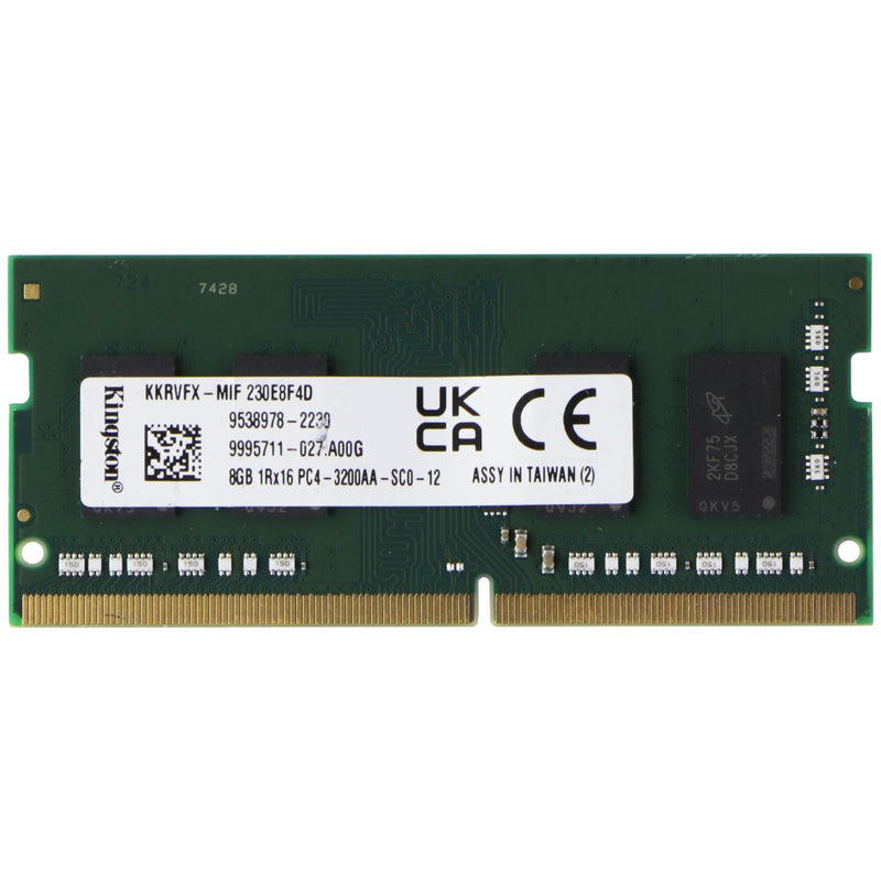 Kingston (8GB) DDR4 1Rx16 (PC4-3200AA) Laptop RAM Memory (KKRVFX-MIF)