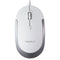 Macally (5-ft) USB Wired 3-Button Silent Mouse for Mac/PC - (DYNAMOUSE) White