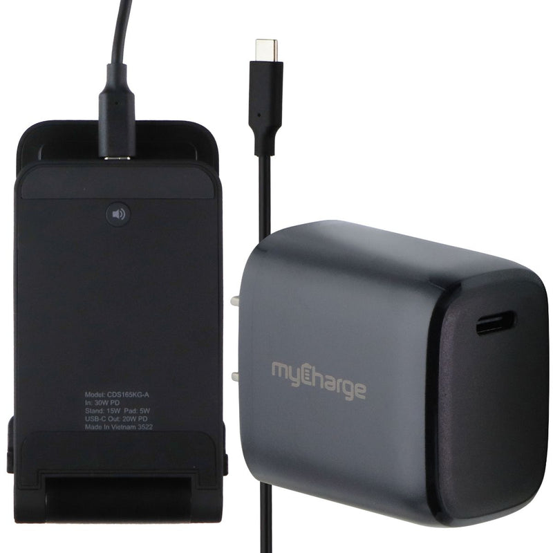 myCharge 3-in-1 (15W) Fast Charge Wireless Charging Stand - Black (CDS165KG-A)