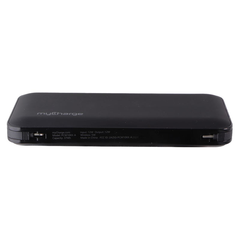 MyCharge PowerPad+Cables (USB-C/Lightning) Wireless Powerbank (PCW10KK) - Black