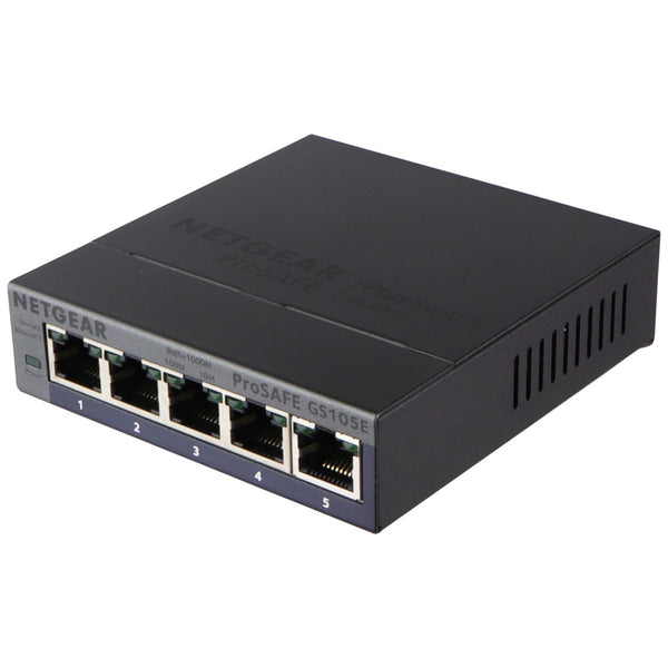 NETGEAR  5-Port Gigabit ProSafe Plus Switch (GS105Ev2) - Silver