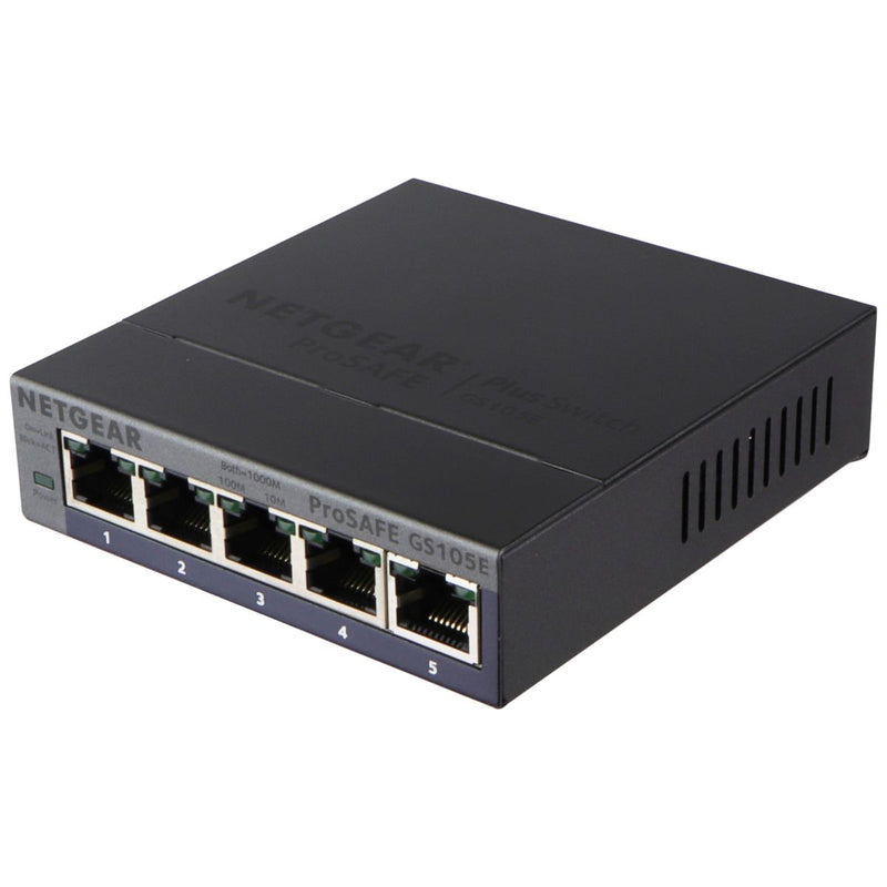 NETGEAR  5-Port Gigabit ProSafe Plus Switch (GS105Ev2) - Silver