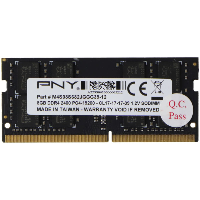 PNY (8GB) DDR4 2400 (PC4-19200) CL17 1.2V SODIMM Laptop RAM (M4S08S682JGGG39-12)