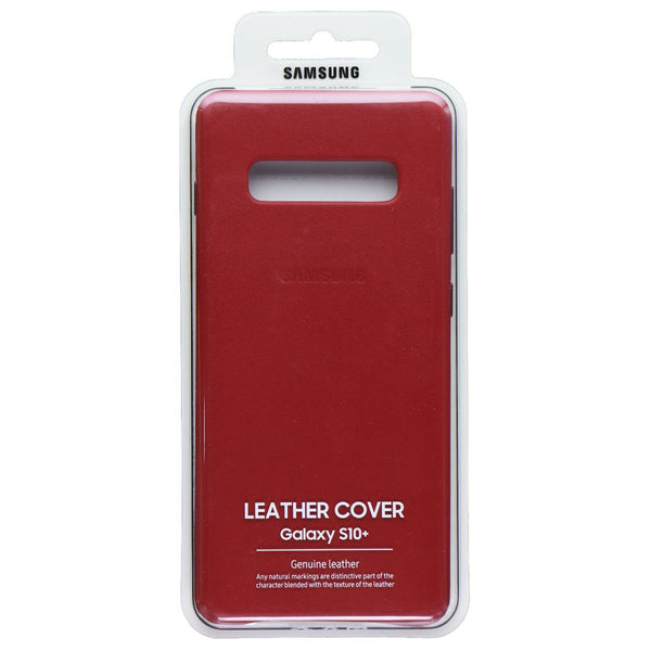 Samsung Official Leather Cover for Samsung Galaxy S10+ (Plus) - Red