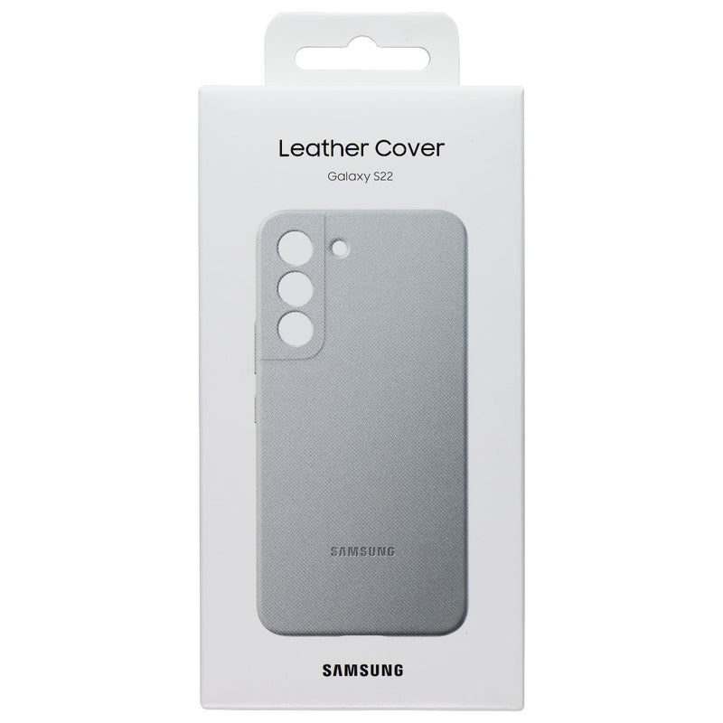 Samsung Official Leather Cover for Samsung Galaxy S22 - Light Gray