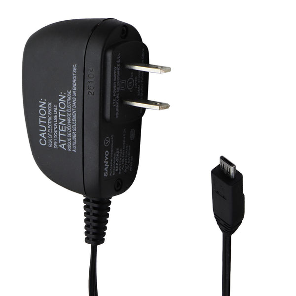 Sanyo (5V/800mA) OEM Micro-USB Wall Charger - Black (SCP-20ADT / SCP-17ADT)