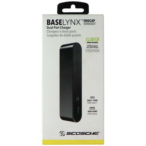 Scosche BaseLynx Endcap Dual-Port Charger - Black (BLPE-SP) - Scosche - Simple Cell Shop, Free shipping from Maryland!