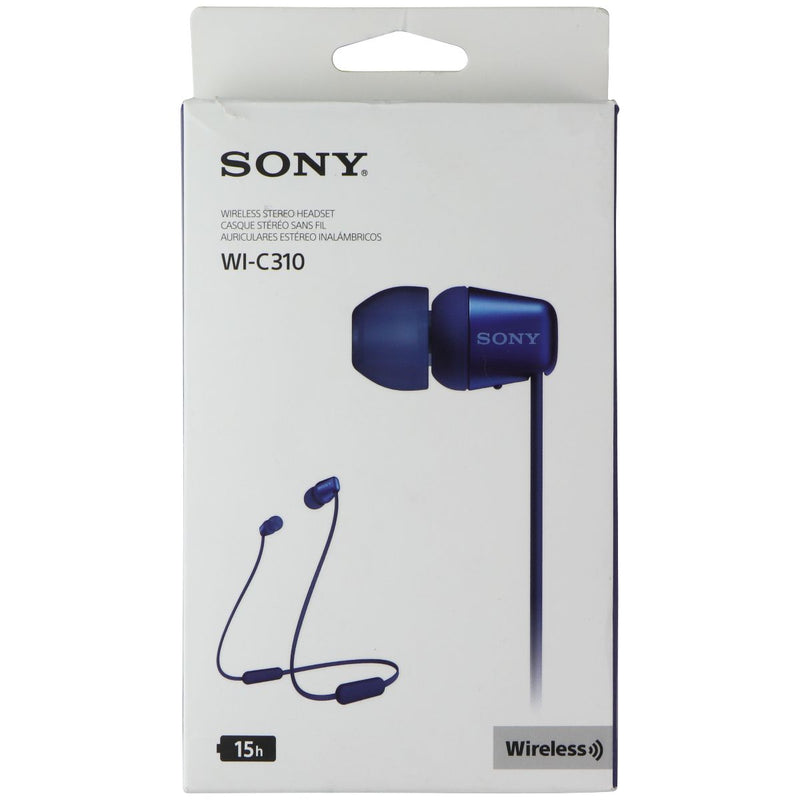 Sony WI-C310/LZ Bluetooth Lightweight Wireless In-Ear Headphones with Mic - Blue