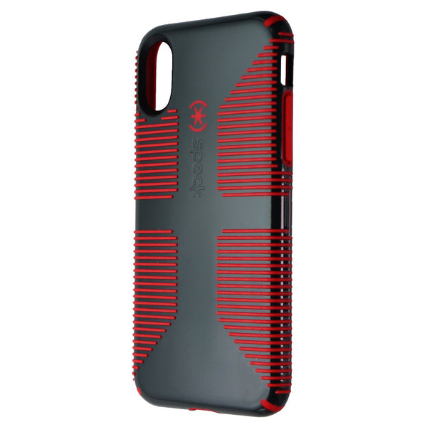 Speck CandyShell GRIP Series Case for Apple iPhone Xs/X - Dark Gray/Red