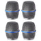 Replacement Standard Grille Microphone Heads for Shure Beta87/Beta87A - 4 Pack