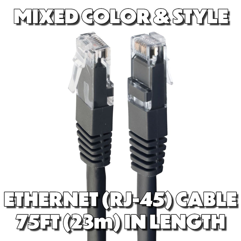 Mixed & Generic (75-Ft) RJ-45 Ethernet Patch Cable - Mixed Color/Style
