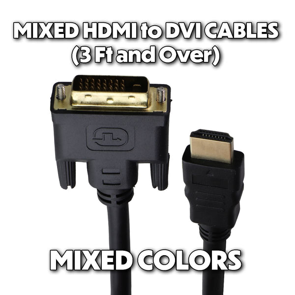 Mixed/Generic HDMI to DVI Cables (3-Ft and Over) - Mixed Brands/Style