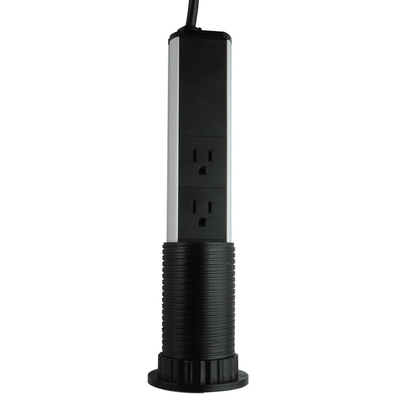 Pop Up Outlet Socket Recessed Retractable Power Strip Station - Black/Silver - Unbranded - Simple Cell Shop, Free shipping from Maryland!