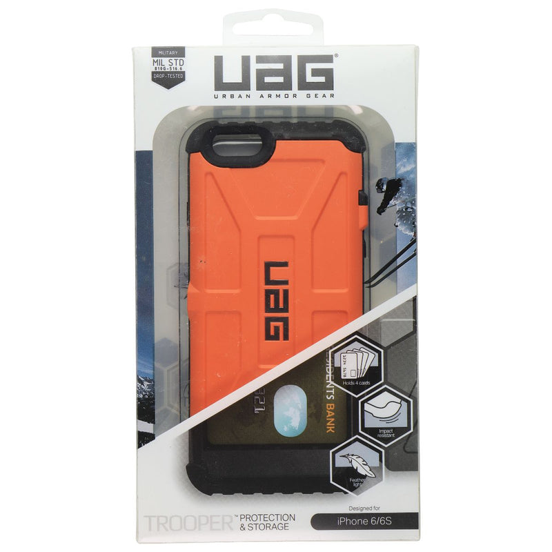 Urban Armor Gear Trooper Series Card Case for iPhone 6s/6 - Orange/Black - Urban Armor Gear - Simple Cell Shop, Free shipping from Maryland!