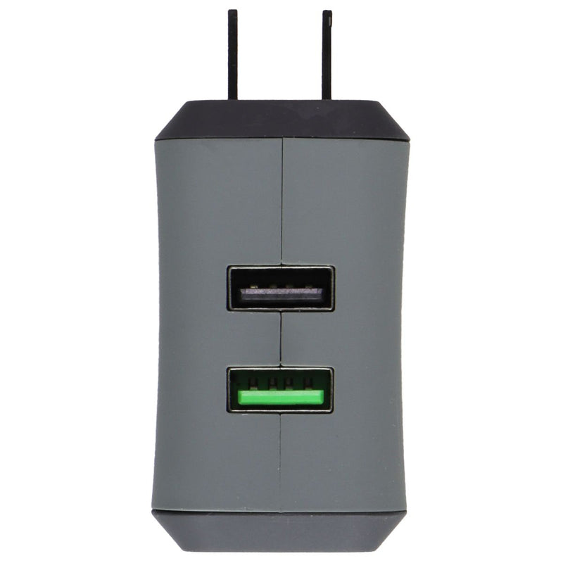 Ventev 18W/3A Wallport rq2300 QC 3.0 Dual USB Charger/Adapter - Gray