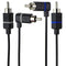 Vizio Satellite Cable RCA Speaker Audio Adapter Cable (2-Pack) L/R - Blue/Gray