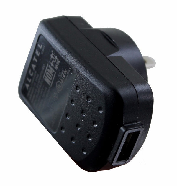Alcatel (TUUS050055 - B00) Adapter (550mAh) for USB Devices - Black - Alcatel - Simple Cell Shop, Free shipping from Maryland!
