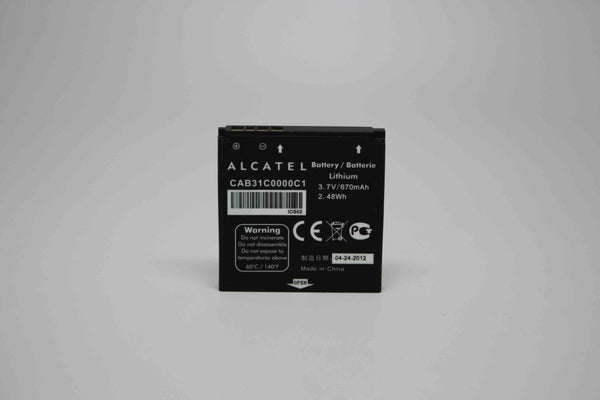 OEM Alcatel CAB31C0000C1 670 mAh Replacement Battery for Alcatel OT-606 606A - Alcatel - Simple Cell Shop, Free shipping from Maryland!