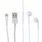 Apple USB Charge Cable / Ear-pods w/ Mic for Apple iPhones- BUNDLE