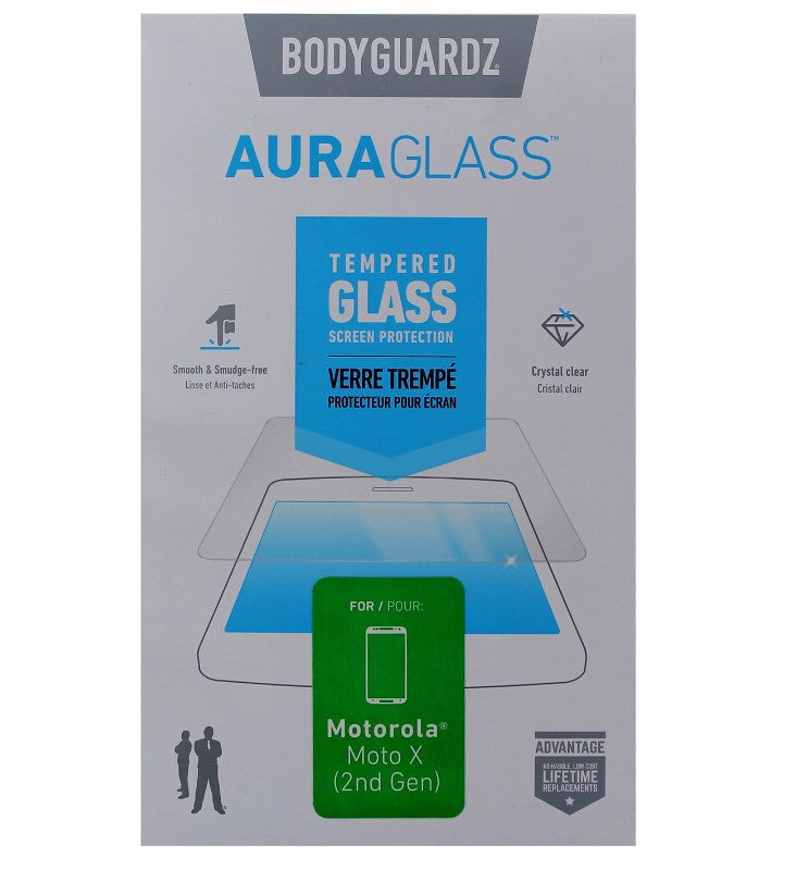 BodyGuardz AuraGlass Tempered Glass Screen Protector for Moto X 2nd Gen - Clear - BODYGUARDZ - Simple Cell Shop, Free shipping from Maryland!
