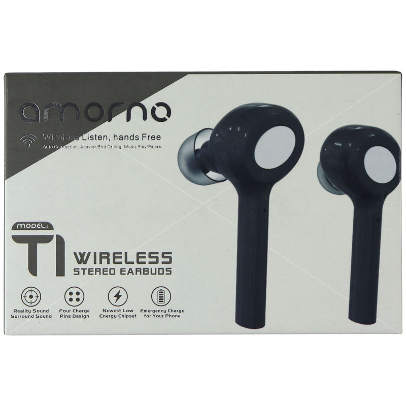 Amorno T1 Series Wireless Bluetooth Stereo Earbuds for Smartphones - Black - Amorno - Simple Cell Shop, Free shipping from Maryland!