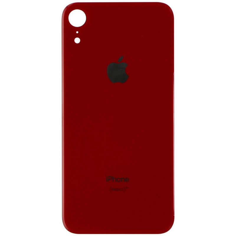 Repair Part - Back Glass Panel for Apple iPhone XR - Red with Logo - Unbranded - Simple Cell Shop, Free shipping from Maryland!