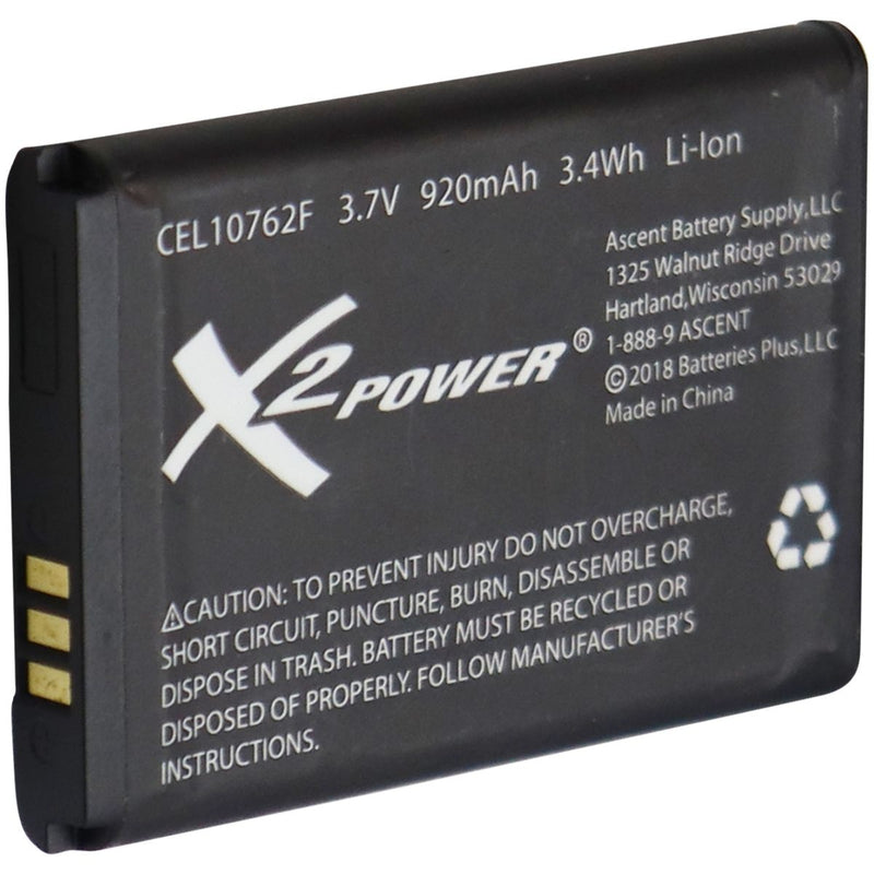 X2 Power Rechargeable 3.7V 920mAh Battery - Black (CEL10762F) - X2 Power - Simple Cell Shop, Free shipping from Maryland!