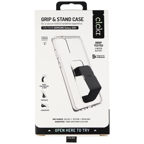 Clckr Grip & Stand Gard Case for Samsung Galaxy (S20+) - Clear/Black - Clckr - Simple Cell Shop, Free shipping from Maryland!