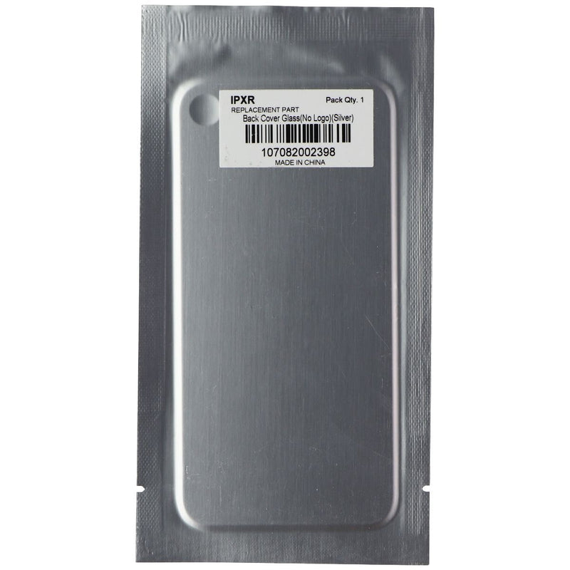 Repair Part - Back Cover Glass for Apple iPhone XR - Silver (No Logo) - Unbranded - Simple Cell Shop, Free shipping from Maryland!