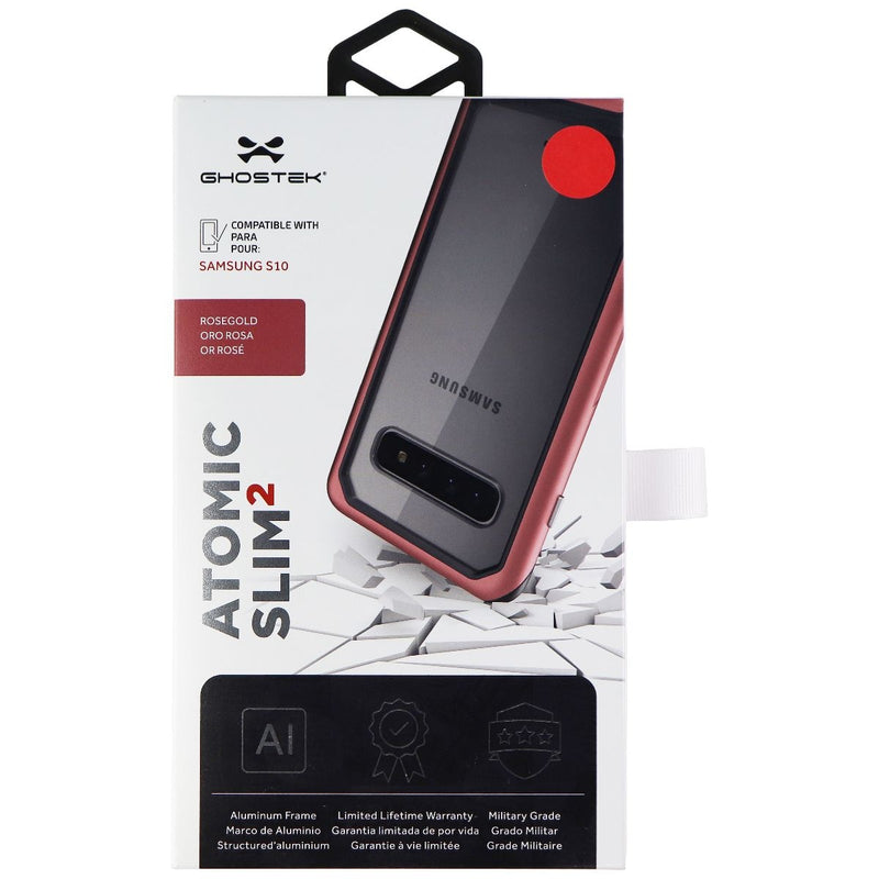 Ghostek Atomic Slim 2 Series Aluminum Case for Galaxy S10 - Rose Gold/Clear - Ghostek - Simple Cell Shop, Free shipping from Maryland!