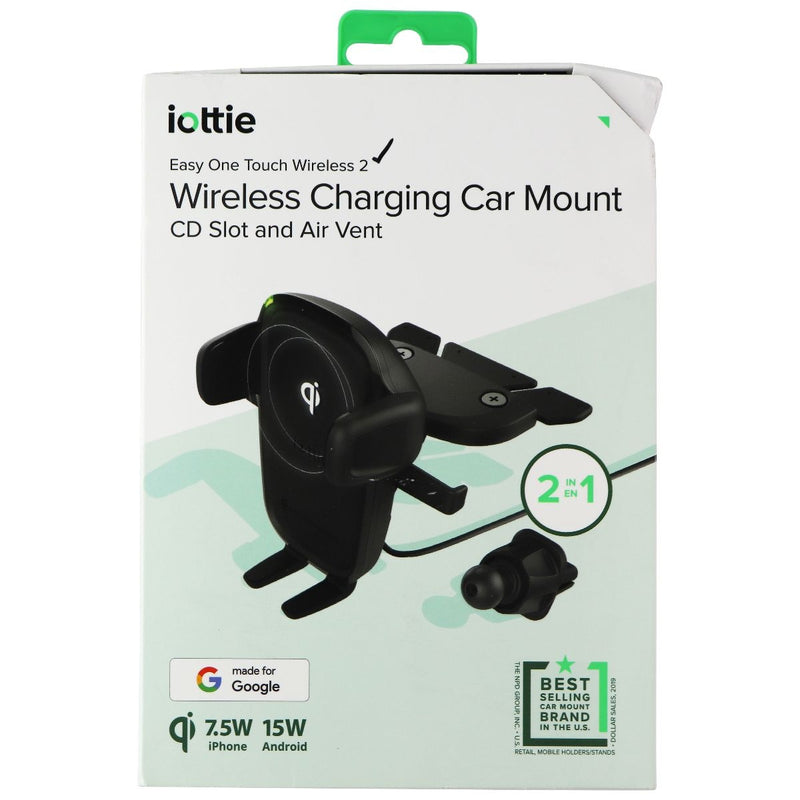 iOttie Wireless Car Charger Easy One Touch Qi Charging CD Slot + Air Vent Combo - iOttie - Simple Cell Shop, Free shipping from Maryland!