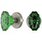 SHINY HANDLES Door Knob Set - Emerald Green / Silver - SHINY HANDLES - Simple Cell Shop, Free shipping from Maryland!