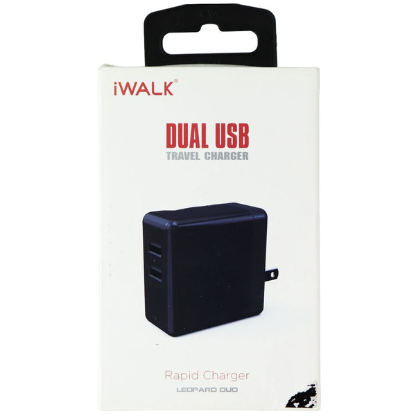 iWALK Dual USB Rapid Travel Charger - Black - iWalk - Simple Cell Shop, Free shipping from Maryland!