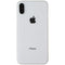 Repair Part - Back Glass with Frame + Cam Glass for iPhone X - Silver/White