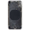 Repair Part - Back Glass with Frame + Cam Glass for iPhone X - Silver/White