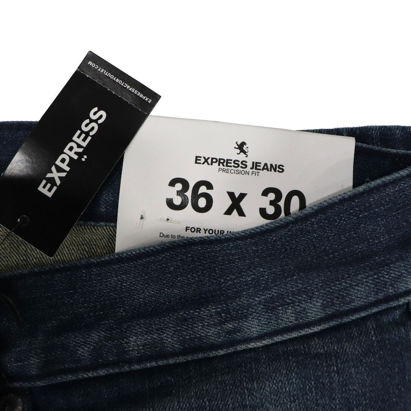 Express Jeans Mens Rocco Slim Fit Skinny Leg / Stretch (W36 x L30) - Demin Blue - Express - Simple Cell Shop, Free shipping from Maryland!