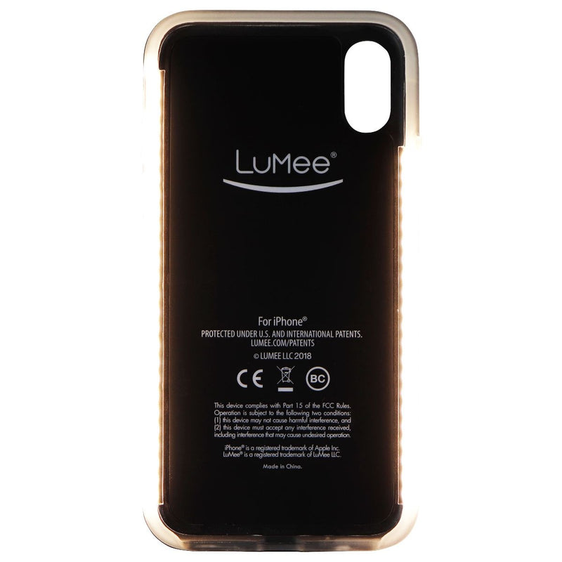 LuMee Duo Series LED Selfie Case for iPhone Xs & iPhone X - Red Glitter - LuMee - Simple Cell Shop, Free shipping from Maryland!