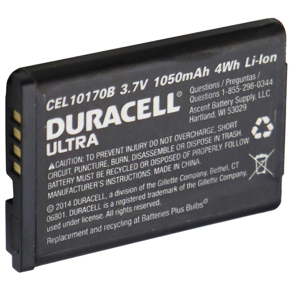 Duracell Ultra 3.7V Rechargeable 1050mAh Battery - Black (CEL10170B) - Duracell - Simple Cell Shop, Free shipping from Maryland!