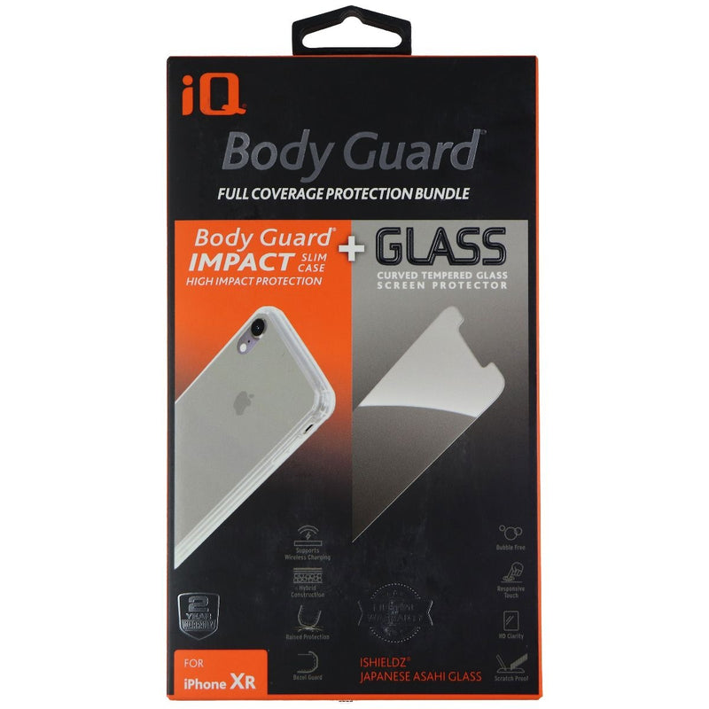 iShieldz iQ Body Guard Case & Tempered Glass for Apple iPhone XR - Clear/Clear - iShieldz - Simple Cell Shop, Free shipping from Maryland!
