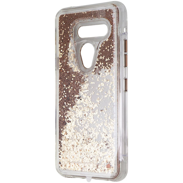 Case-Mate Waterfall Series Liquid Glitter Case for LG G8 ThinQ - Clear/Gold - Case-Mate - Simple Cell Shop, Free shipping from Maryland!