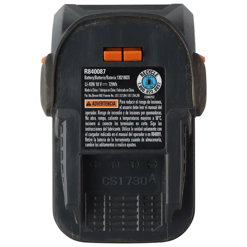 Ridgid OEM 18V Hyper Lithium-Ion 4AH Single Battery (R840087) - RIDGID - Simple Cell Shop, Free shipping from Maryland!