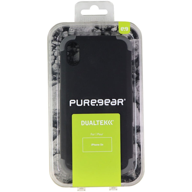 PureGear DualTek Series Case for Apple iPhone XR - Black / Gray
