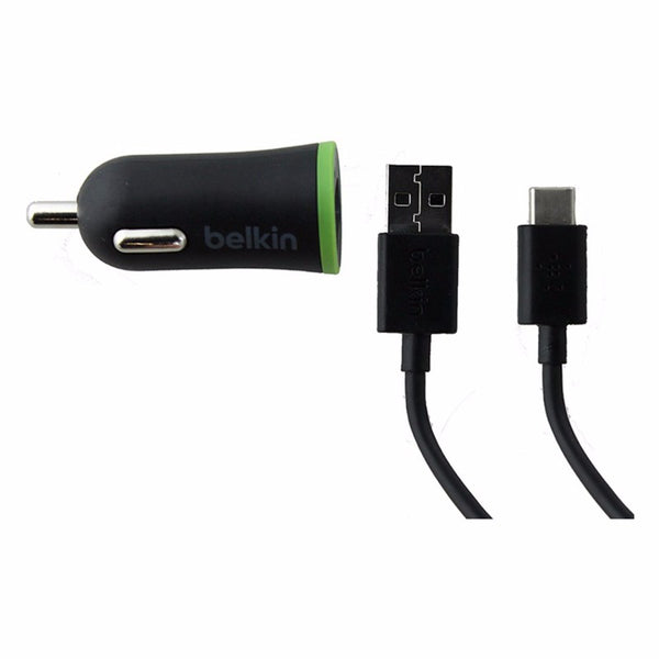 Belkin Universal 2.1A Car Charging Adapter with 6Ft USB-C Cable - Black / Green - Belkin - Simple Cell Shop, Free shipping from Maryland!