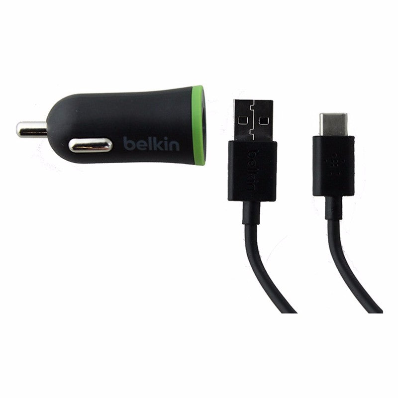 Belkin Universal 2.1A Car Charging Adapter with 6Ft USB-C Cable - Black / Green - Belkin - Simple Cell Shop, Free shipping from Maryland!