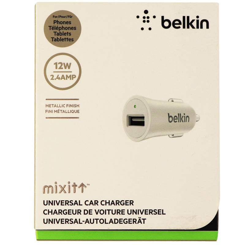Belkin Mixit Series Universal 12 Watt - 2.4 Amp Single USB Car Charger - White - Belkin - Simple Cell Shop, Free shipping from Maryland!
