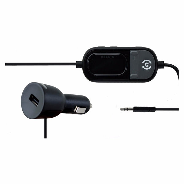 Belkin TuneCast Auto Universal FM Car Adapter 3.5mm Audio Cable - Black - Belkin - Simple Cell Shop, Free shipping from Maryland!