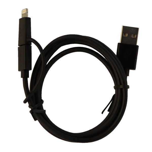 Belkin (3-Ft) Micro-USB and Lightning 8-Pin Switch Tip USB Cable - Black